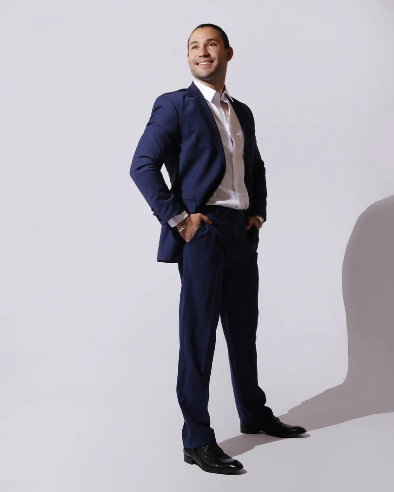 Emre smiling