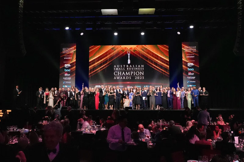 All winners on stage