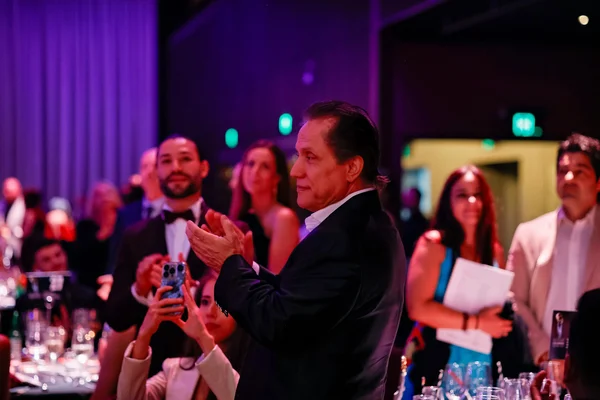 Father at awards ceremony